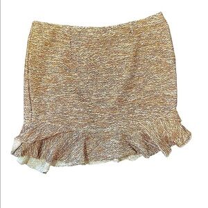 ASOS womens tweed ruffle hem skirt clueless preppy